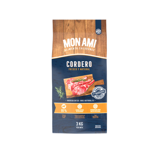 Mon Ami Alimento Cordero 3 Kg
